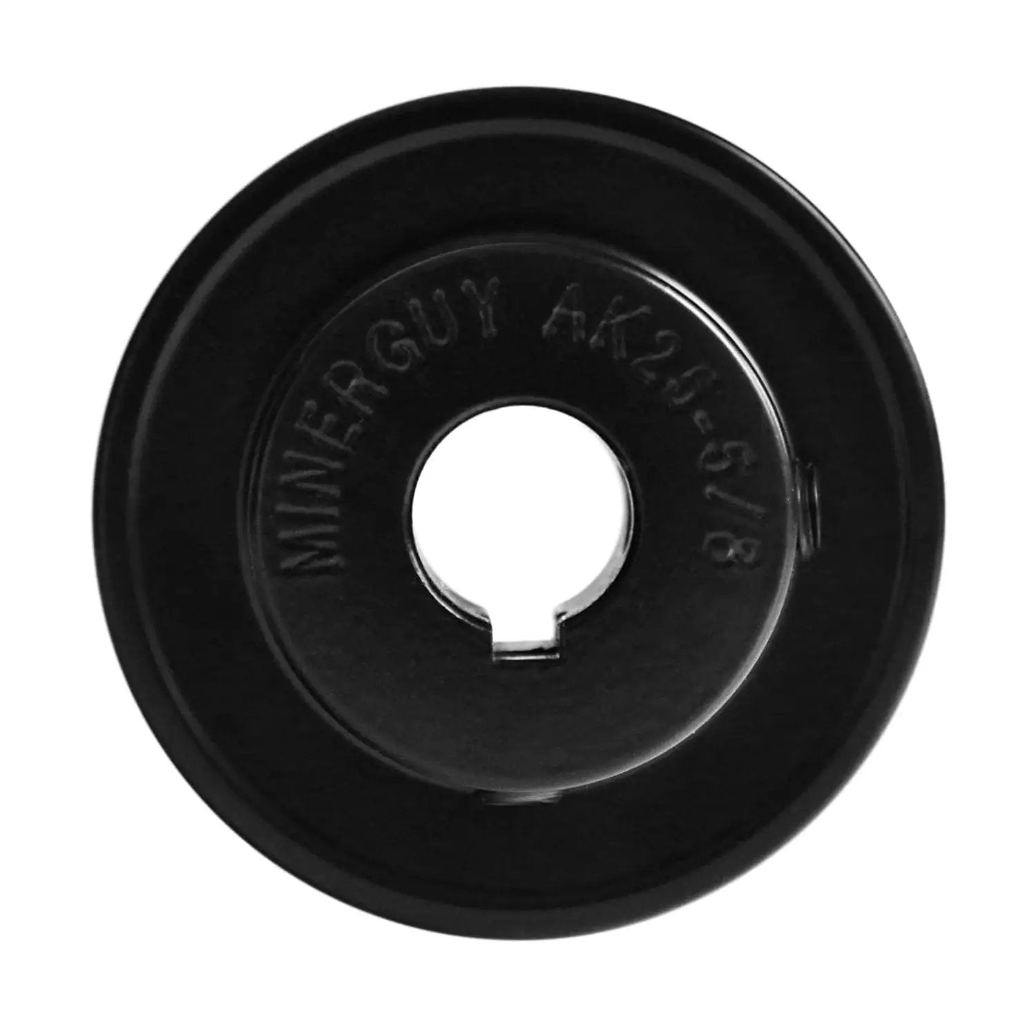 Heavy Duty Cast Iron V Belt Pulley Five Eighth Inch Bore And Two And A Half Inch Outside Diameter Single Groove Sheave For Three L Four L A AX V Belts Fixed Bore With Double Set Screw MINERGUY