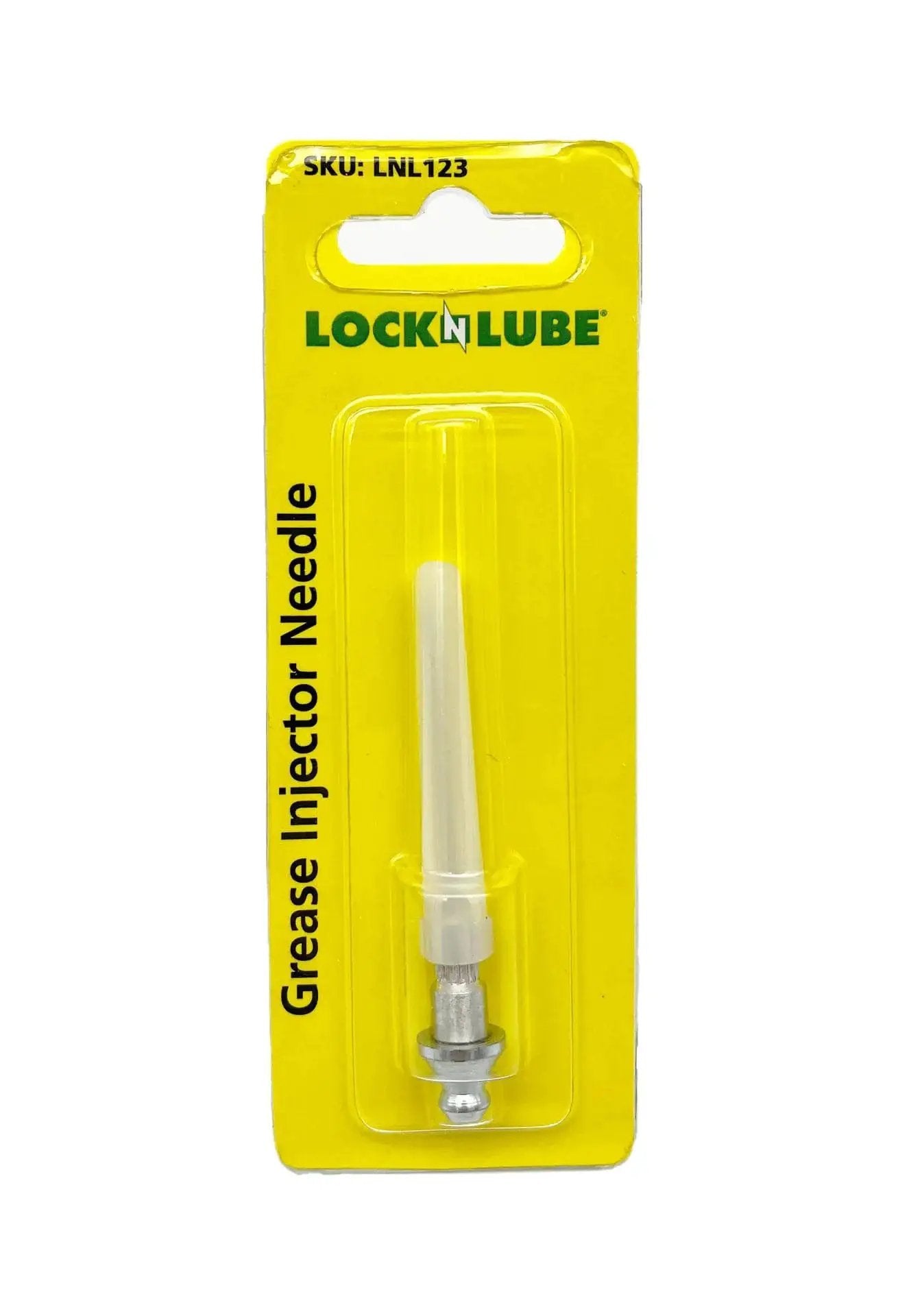 Grease Injector Needle For Sealed Bearings With 18 Gauge Steel And Protective Plastic Cover Snaps On To Jaw Type Coupler
