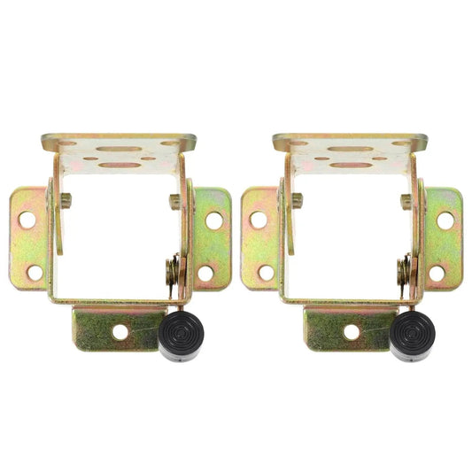 2 Pack Folding Table Leg Hinges for Beds and Furniture Support, Built Tough Iron Brackets With Self Lock Hinges, Space Saving Design