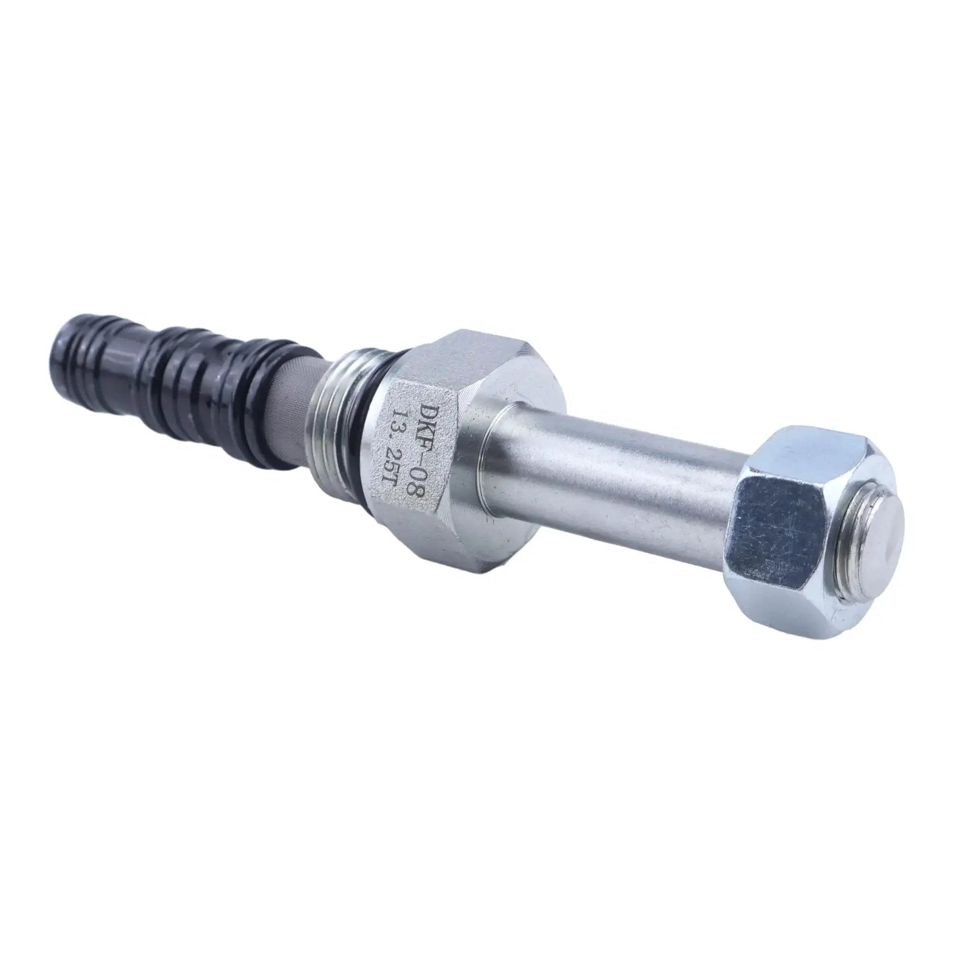 Two Way Lowering Dump Valve Beefy LSPC-080-4-00 LSPC080400 for KTI hydraulic pumps with NPT and flange interfaces, side view
