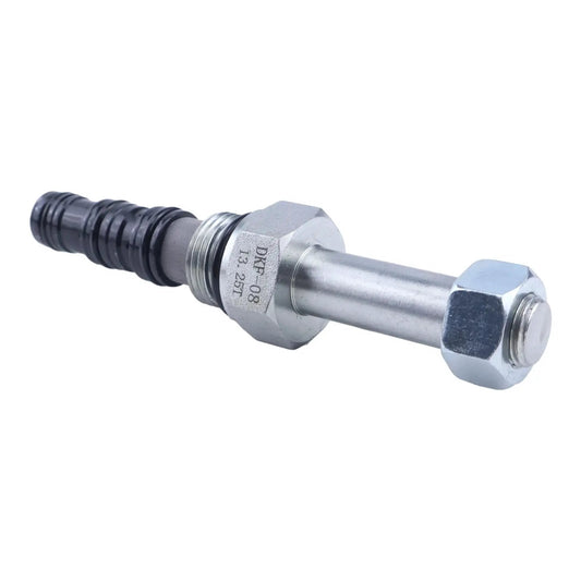 Two Way Lowering Dump Valve Beefy LSPC-080-4-00 LSPC080400 for KTI hydraulic pumps with NPT and flange interfaces, side view