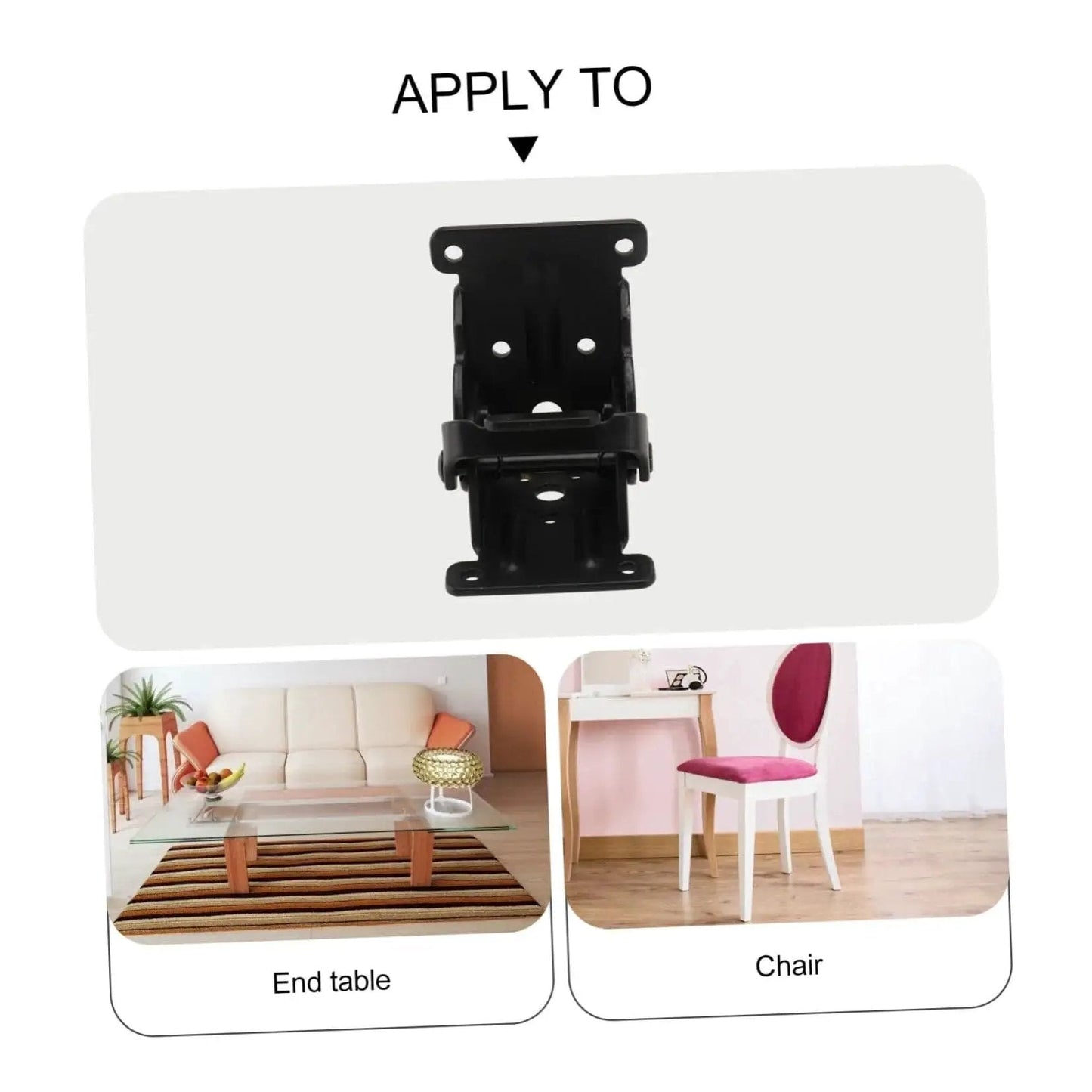 Folding Tea Table Leg Hinge Replacement Kit 2 Pieces Durable Furniture Hardware For Easy Installation And High Load Bearing Capacity For Tables And Chairs Featuring Spring Action Still Strong Steel Build Great For Diy Repairs And Modern Home Furnishings