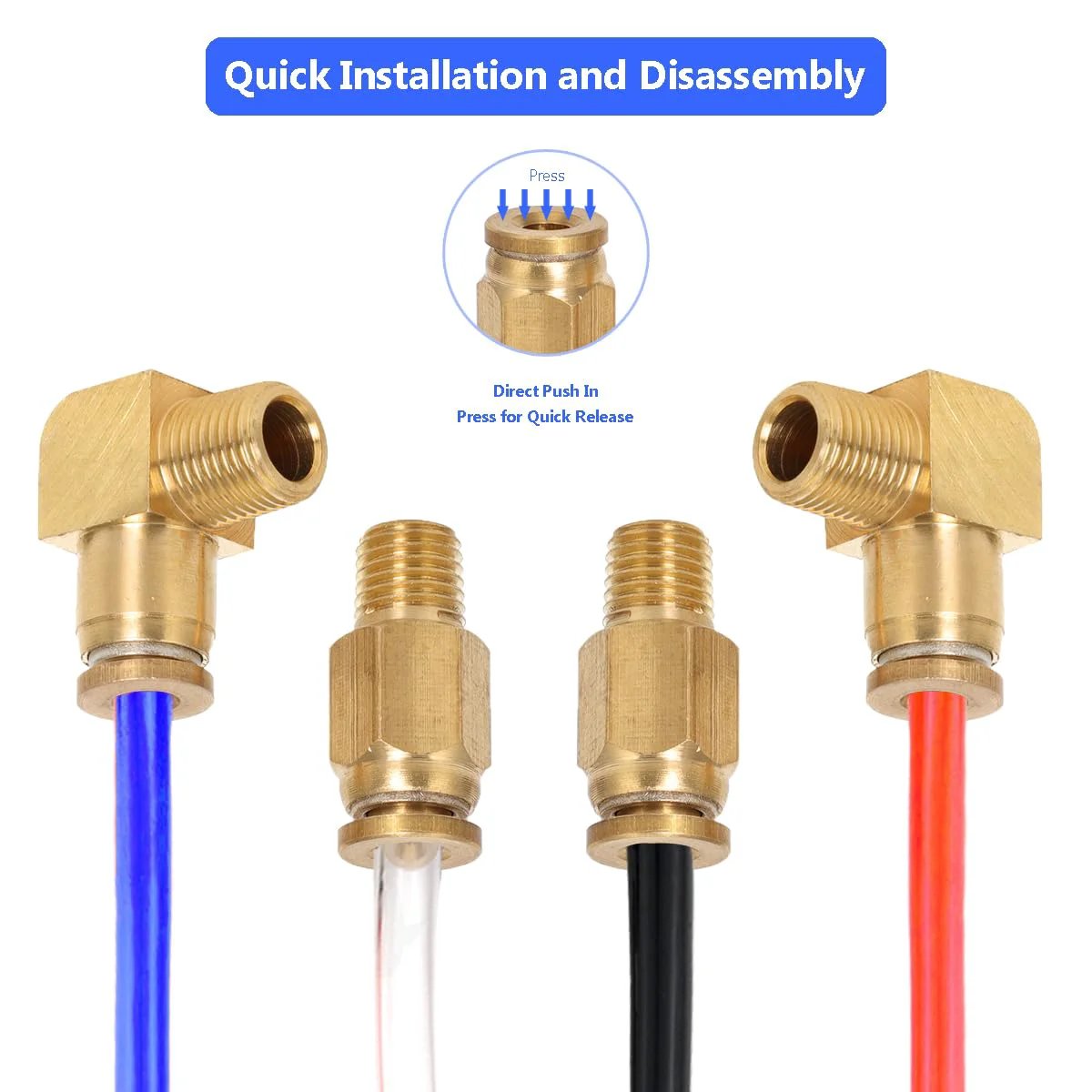 Shift Knob Air Line Kit For Eaton Fuller Transmissions 13 15 18 12 Foot High Pressure Resistant Air Tubes With Push In Fittings