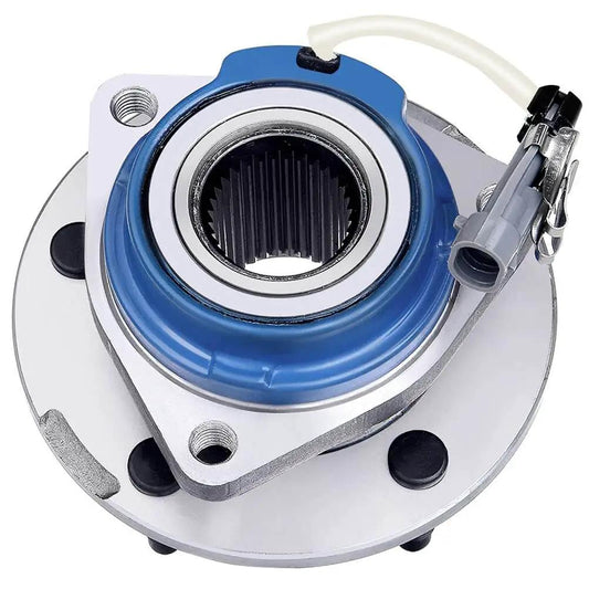Front view of Front/Rear 5-Lug Wheel Hub Bearing Assembly w/ABS for 1997-2010 Buick LeSabre Lucerne Park Avenue Riviera Cadillac DeVille