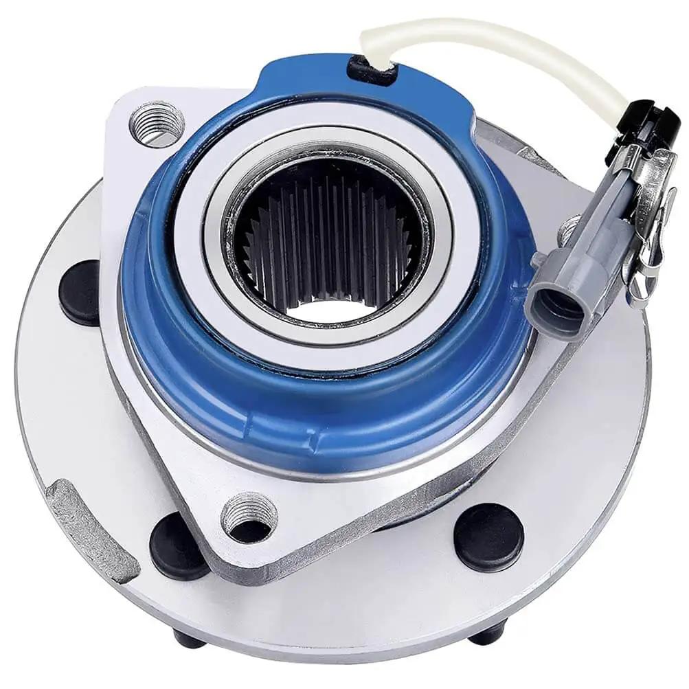 Front Wheel Hub and Bearing Assembly w/ ABS Sensor, Front Driver or Passenger Side, 5-Lug FWD Single Unit for Buick Cadillac Chevrolet Oldsmobile Pontiac 1997-2013 close-up