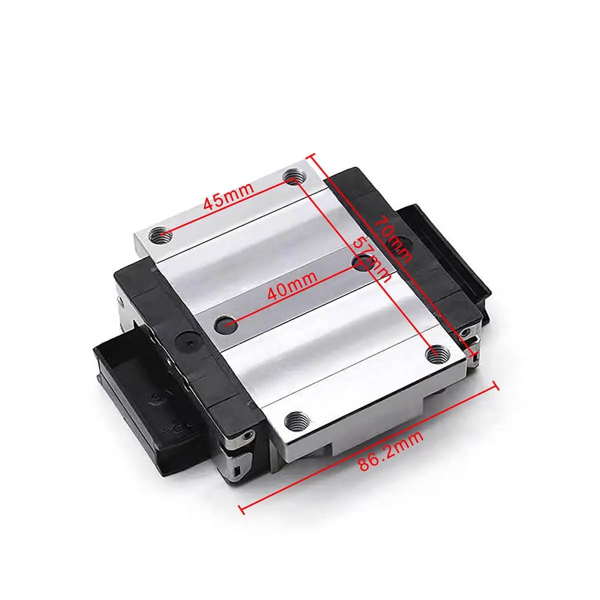 Replacement linear slider unit R165129420 R165129422 R165129320 R165129322 with sealed ball bearing, ceramic option, side view