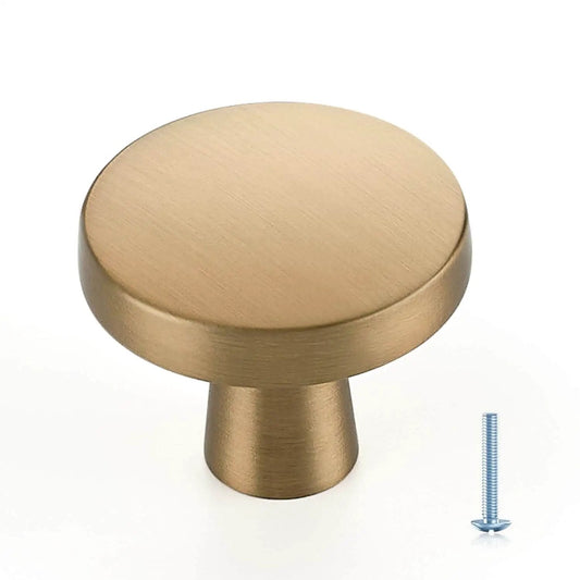 Solid Round Kitchen Cabinet Knobs 30 Pack Single Hole Pulls In Champagne Bronze Oil Rubbed Finish For Cabinets And Drawers Strong Zinc Build Easy Install Upgrade Your Kitchen Ravinte
