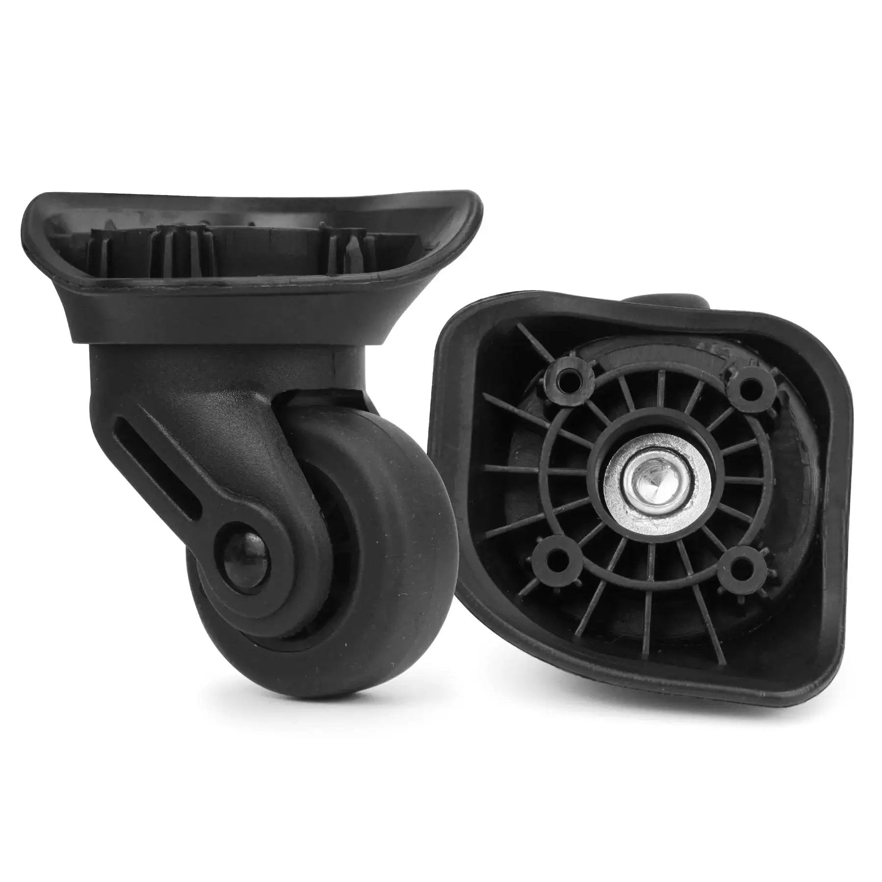 Luggage Wheels Replacement Pair For Suitcases And Carry On Wear Resistant Spinner Wheels With Four Holes ZA 72A