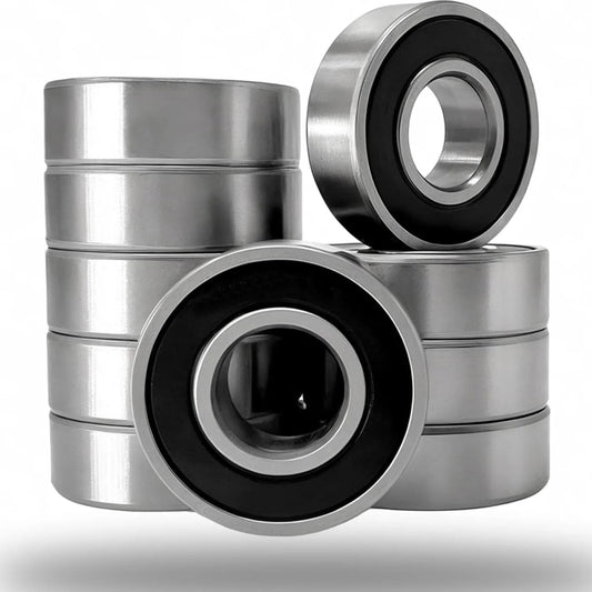 10 Pack Deep Groove Ball Bearings 6202-2RS With Double Rubber Seals 15x35x11mm Pre Lubricated For Stable Performance And Low Maintenance High RPM Up To 23,000 For Hobby DIY And Small Machinery