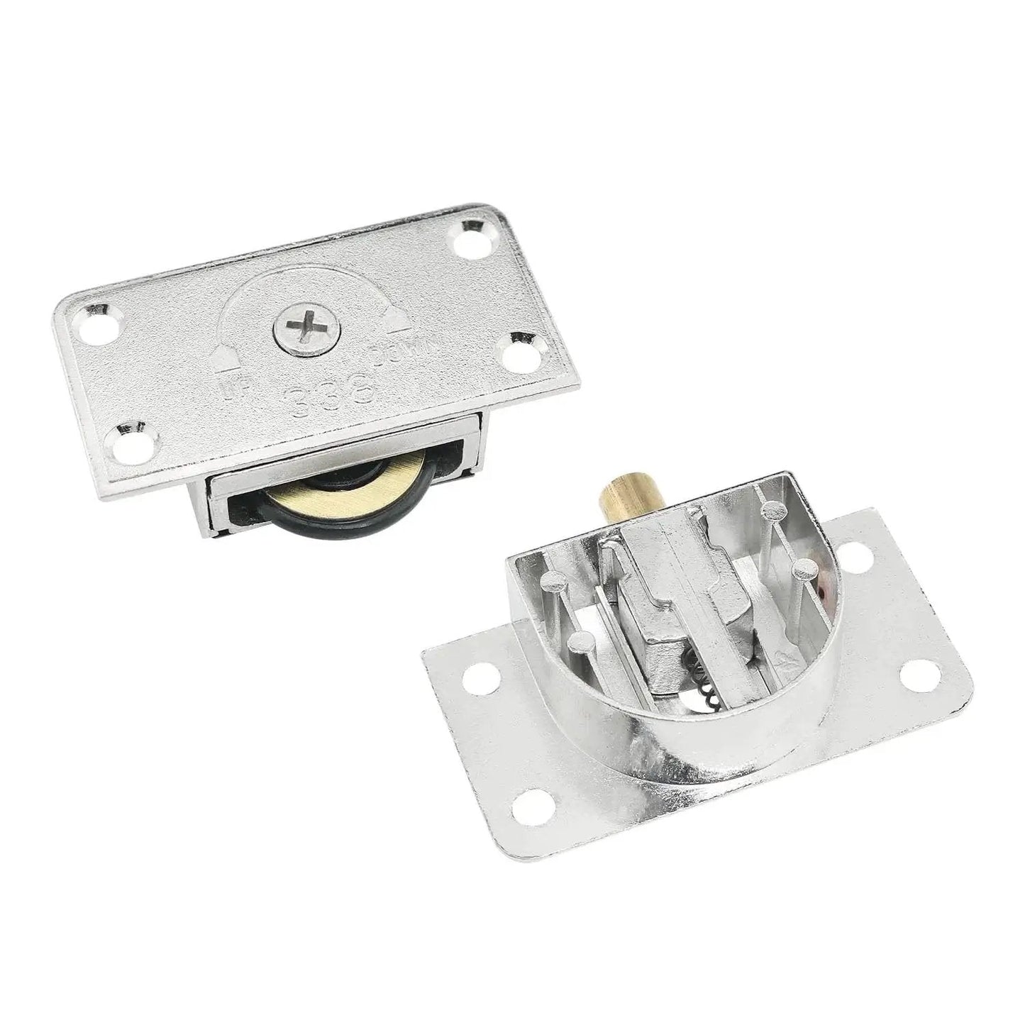 Cabinet Sliding Door Pulley Kit With Screws For Wardrobe And Barn Doors Durable Zinc Alloy Rolling Door Hardware Easy