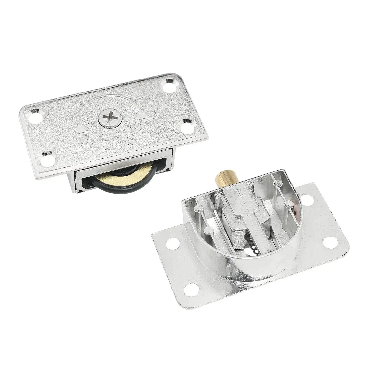 Cabinet Sliding Door Pulley Kit With Screws For Wardrobe And Barn Doors Durable Zinc Alloy Rolling Door Hardware Easy