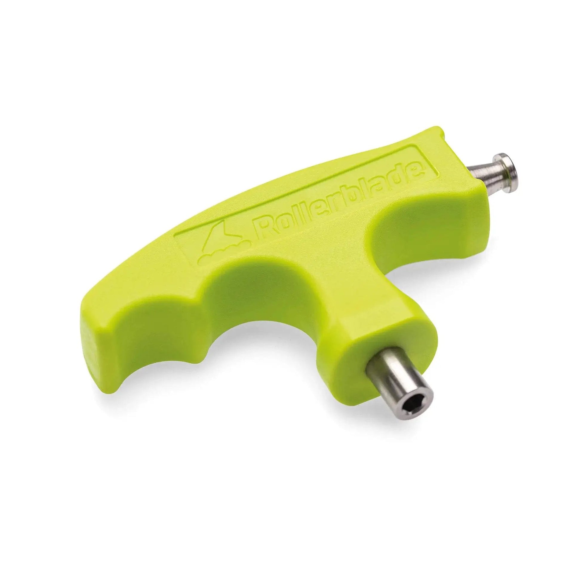 Blade Tool Pro for inline skates with anatomic ergonomic handle, includes removable wrench for easy wheel changes and bearing cleaning