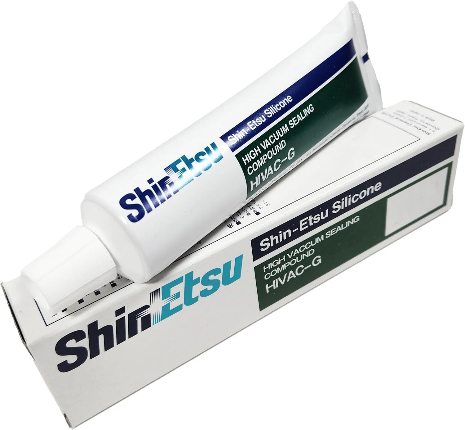 HIVAC G Silicone High Vacuum Grease For Dielectric Seals And Vacuum Equipment 3.5 oz 100 g tube on box.