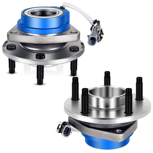 2pcs Front Wheel Hub Bearing 513121 Pack for Buick LaCrosse LeSabre Park Avenue Rendezvous Riviera; Cadillac DeVille Eldorado; Chevrolet Impala; Pontiac Grand Prix 5-Lug ABS sealed ball bearing WA513121