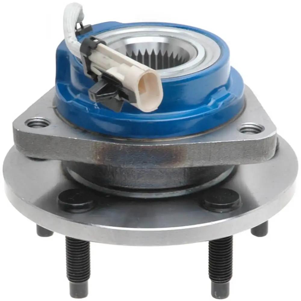 Close-up of single wheel hub and bearing assembly 713179, featuring ABS compatible sealed ball bearing, corrosion resistant design.
