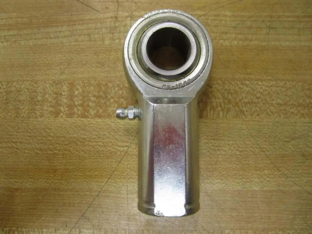MG12KZ Rod End Bearing Single Unit, Male Spherical Joint for Linkage and Suspension, front view