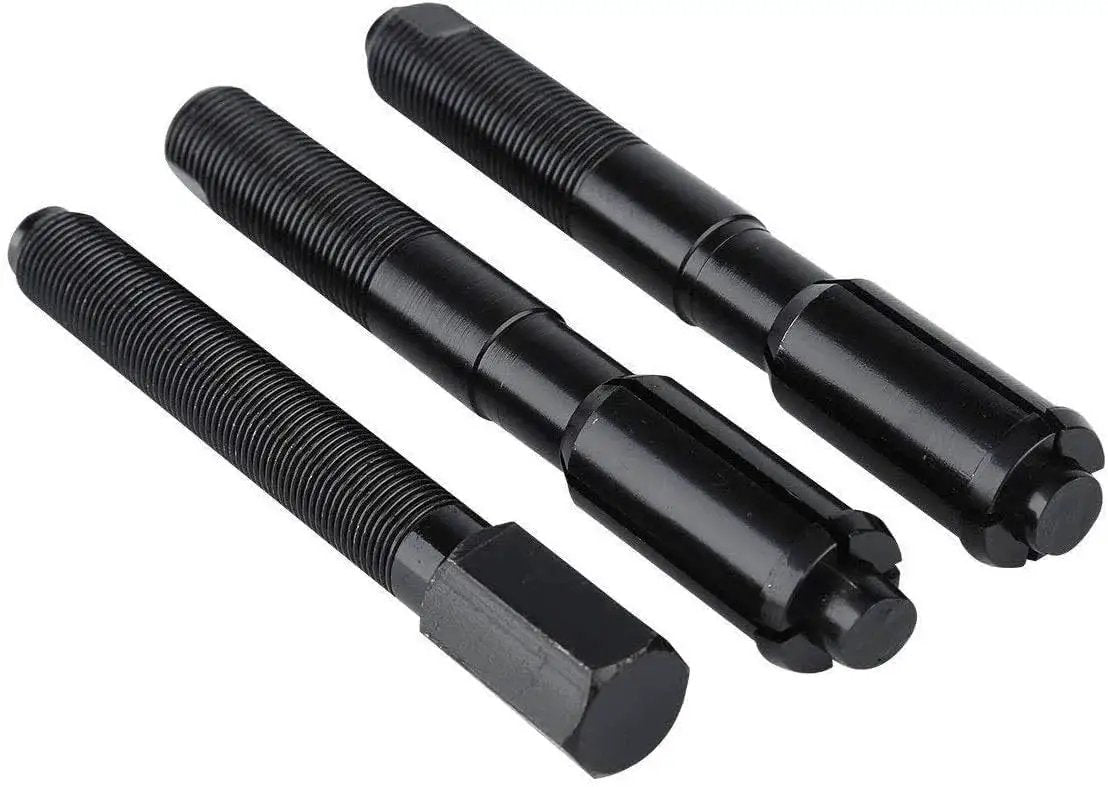 Inner Cam Bearing Installer And Puller Tool For Harley Twin Cam Engines 1999 To 2017 All Models, set of three steel components.