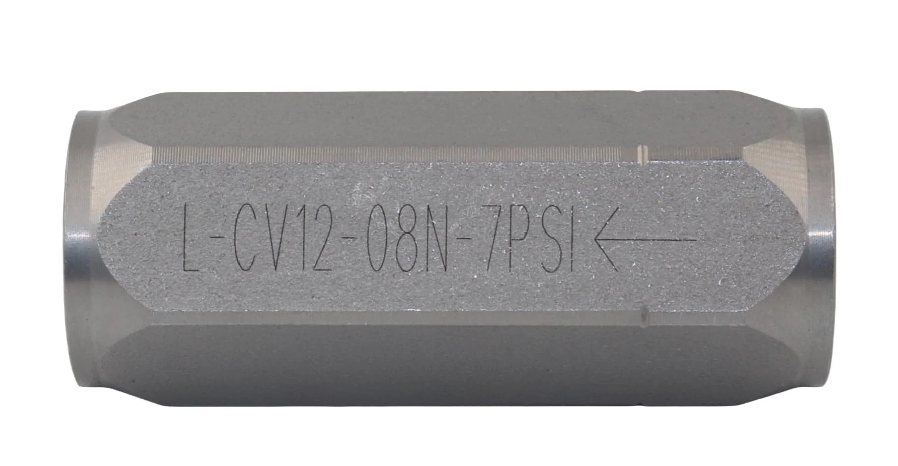 Inline Heavy Duty Hydraulic Check Valve 1/2 NPTF High Pressure Non Return Valve 5000 PSI Single Way Flow 12 GPM Zinc Nickel Plating