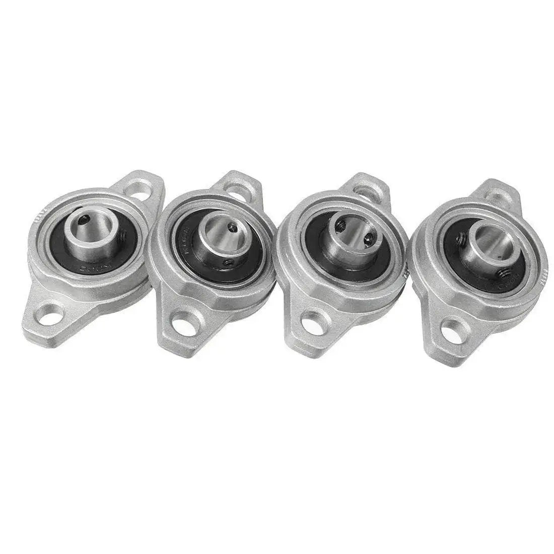 4 Pack Pillow Block Bearings Set With Three Eighths Inch Bore 10mm ID Self Aligning Zinc Alloy Flange Bearings KFL000