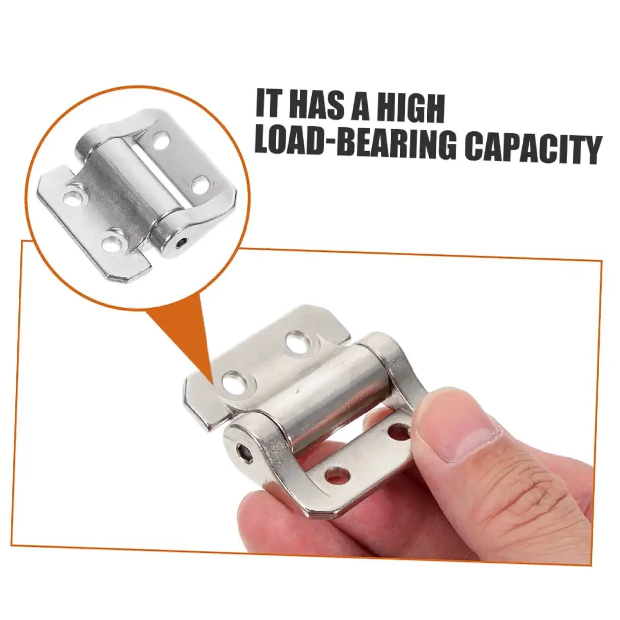 Corner Cabinet Hinge With Soft Close Function Thickened Door Hinge for Kitchen Cabinets and Furniture, shown with hand holding it