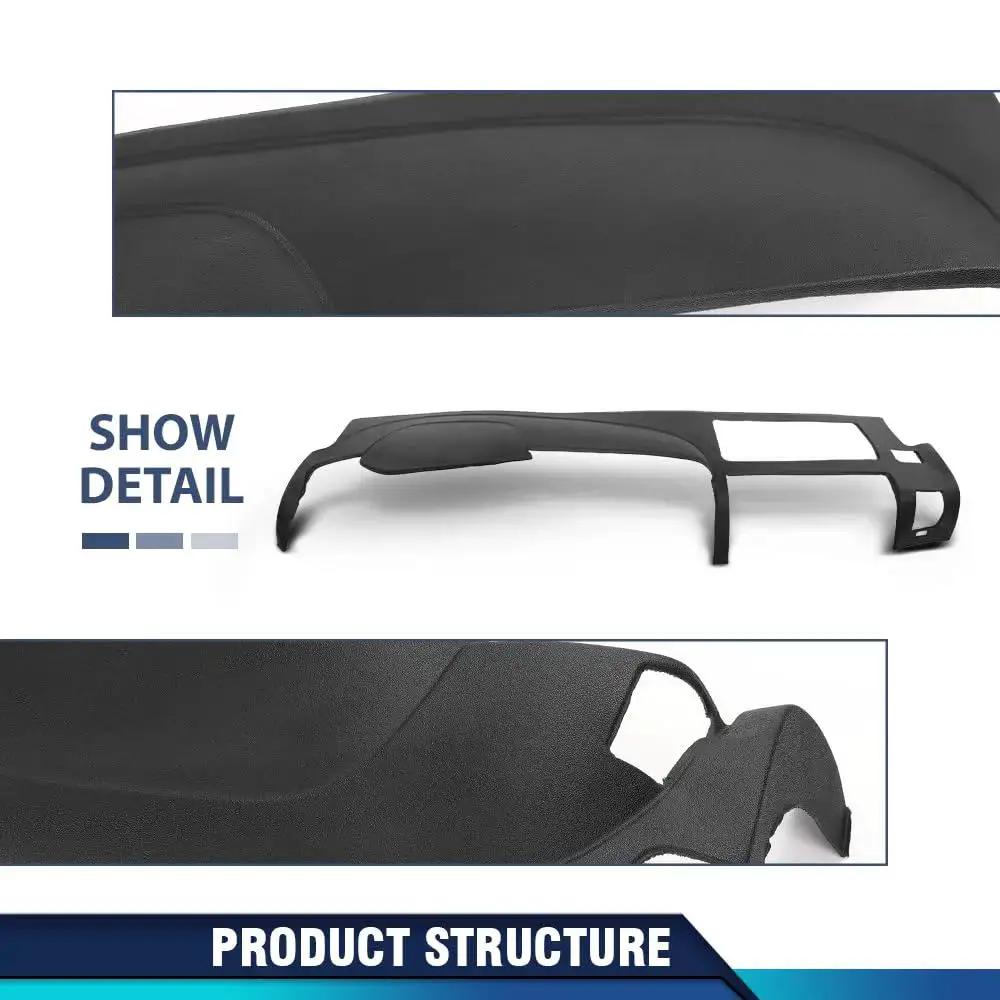 TPE Dash Cover for Chevy Silverado and GMC Sierra 2007 to 2013 Glovebox Bezel, showing details and structure of the cover