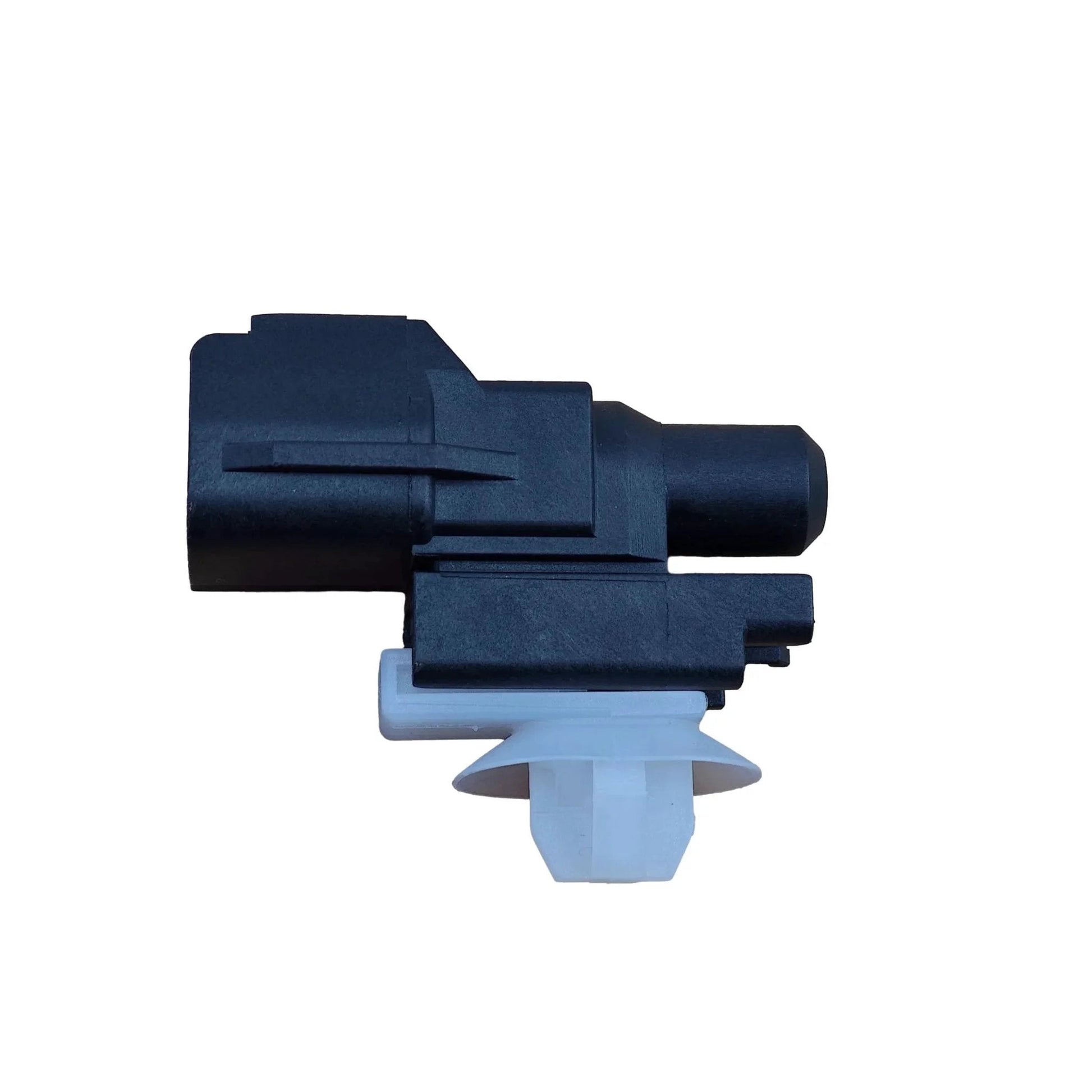 Ambient Air Temperature Sensor Compatible With Toyota Camry RAV4 Corolla Prius Subaru Mitsubishi Cadillac Jaguar Dodge Chrysler Suzuki Lexus Scion Vehicles Includes Ref 8862532171 MR320628 0775005191 For Quick Plug And Play Replacement, black and white sensor, side view