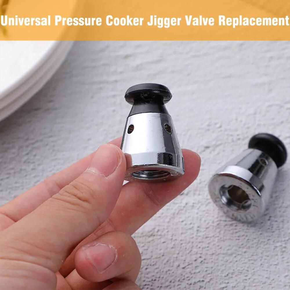 Universal 80kPa Pressure Cooker Jigger Valve Replacement with stainless steel and plastic design