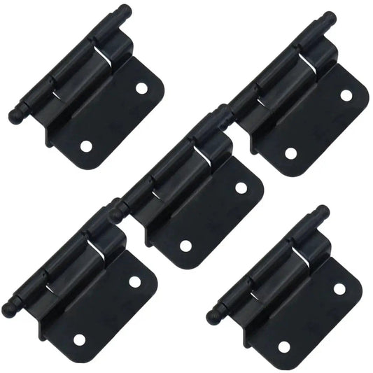 Heavy Duty Self Closing Cabinet Hinges For Kitchen Cupboards 6 Pack Iron Inset Hardware with smooth surface, durable design