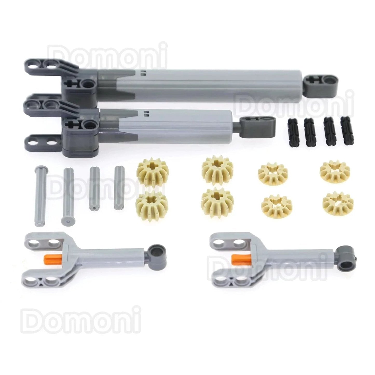 Powered Up Linear Actuator Kit For S/L/XL Robots And Cars, 22Pcs, Random Colors, ABS Plastic Parts, Hydraulic Cylinder