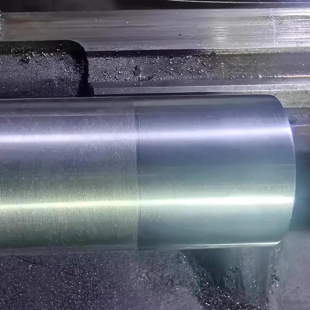 Smooth metal rod surface after using Mini Lathe Burnishing Tool For Smoother Surface Finish And Mirrorlike Shine During Turning