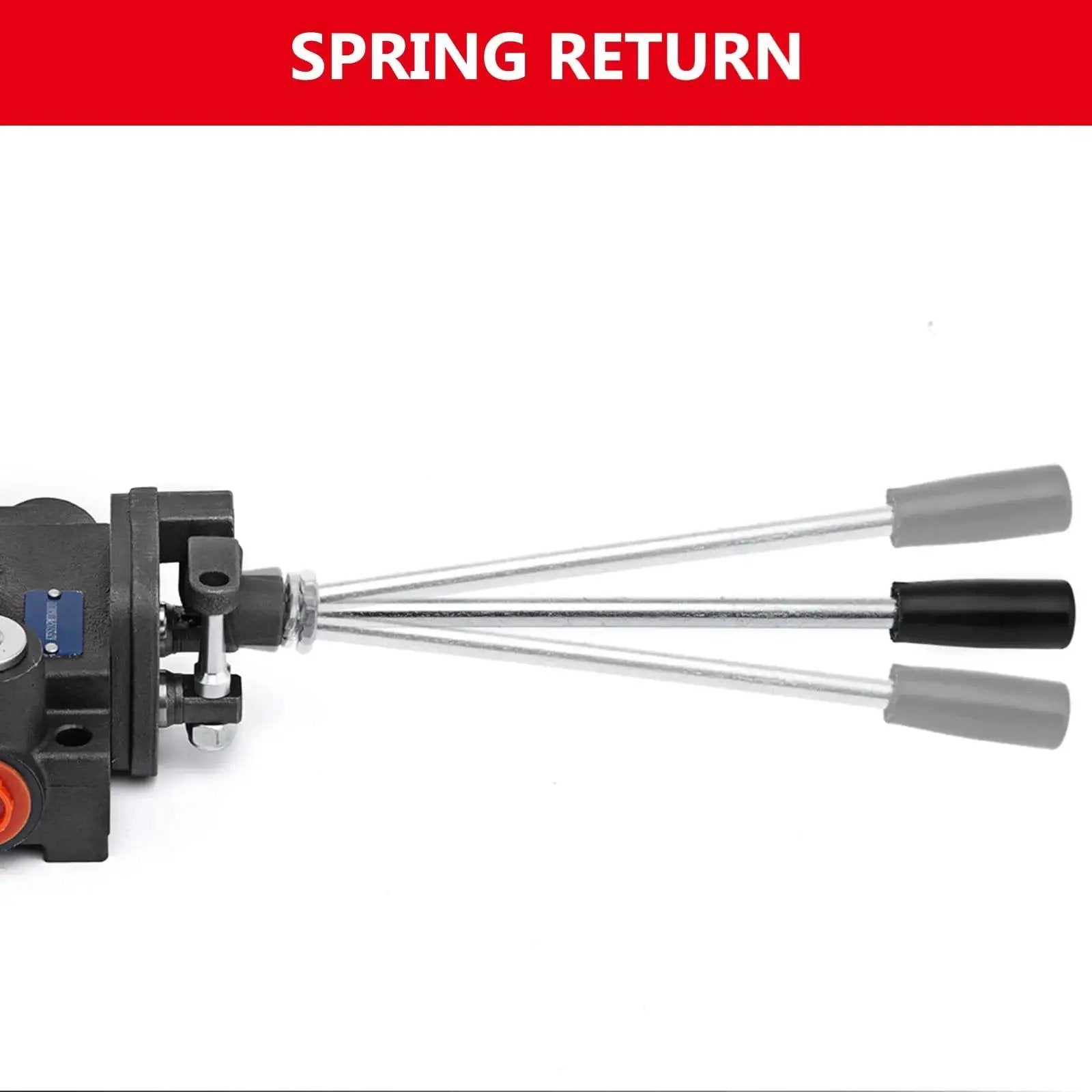 Heavy Duty Dual Spool Hydraulic Joystick Control Valve For Tractors And Loaders 11 GPM with spring return levers
