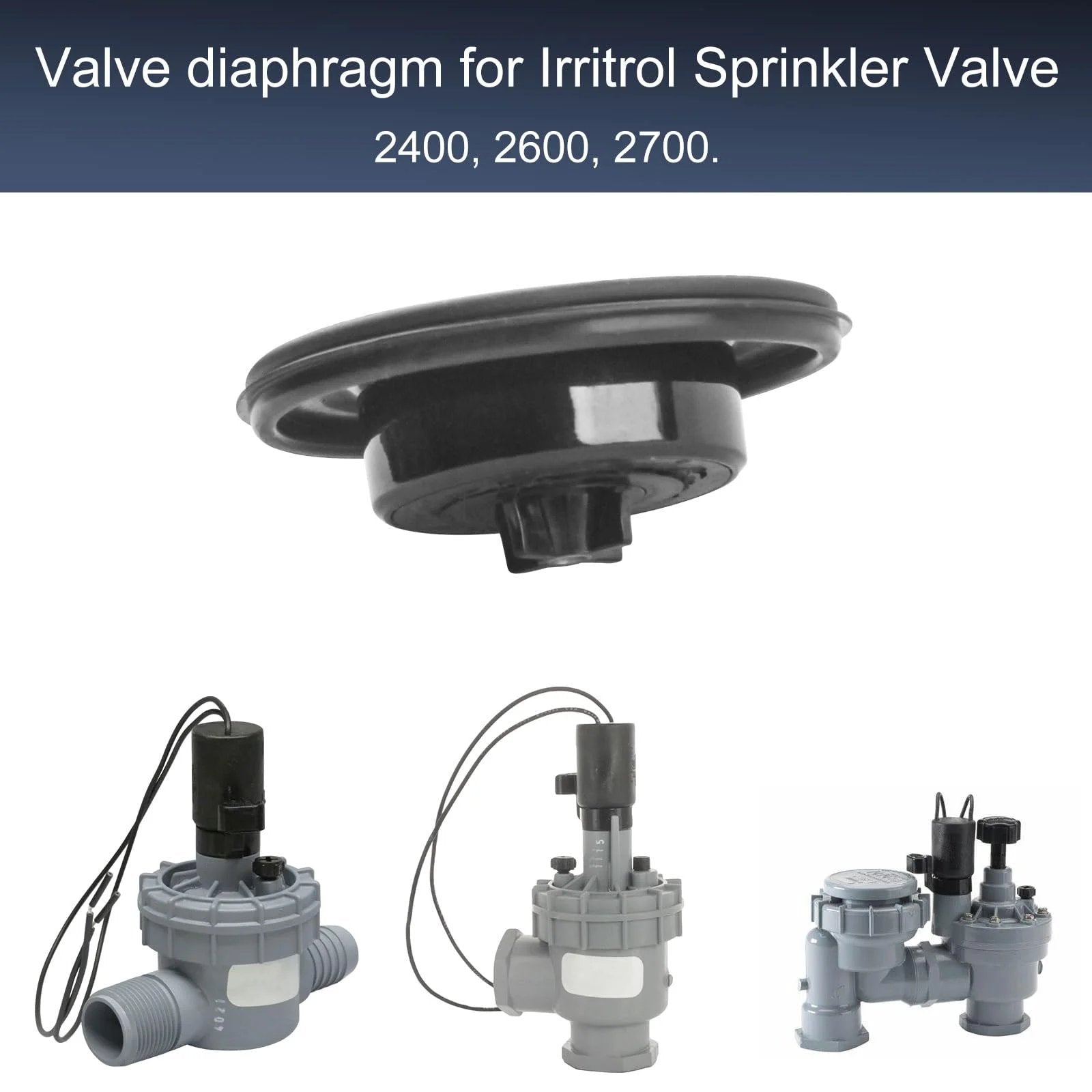 Replacement Diaphragm For Irritrol Sprinkler Valves 2400 2600 2700DPR Fits Three Quarters To One Inch Valve Ports Two Pack High Quality
