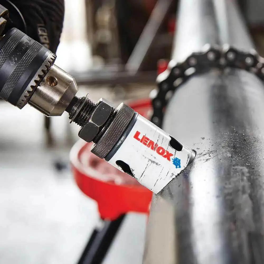 Bi Metal Speed Slot Hole Saw Two And Three Quarter Inch For Metal And Wood With Heavy Duty Wall Thickness In Use