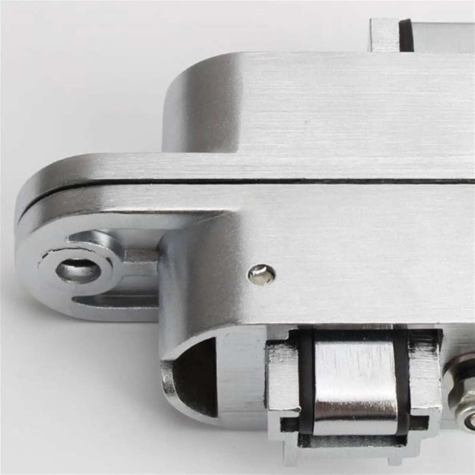 Close-up of 2Pcs 180 Degree Concealed Cross Door Hinges Zinc Alloy Invisible Hinge For Gate Door Cupboard Furniture Hardware Set Left 95x23