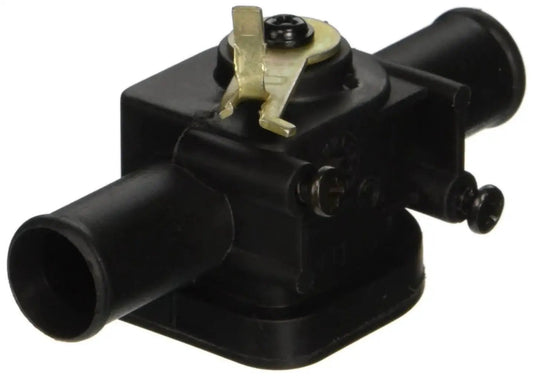 Cable Operated Non Bypass Pull To Open Heater Valve 74650 for cars trucks and SUVs, front view, durable black construction.