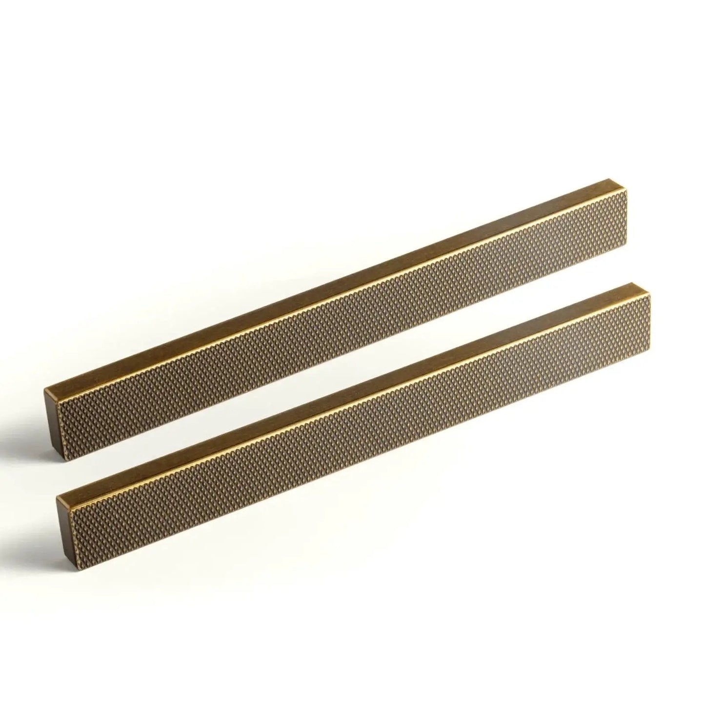 Antique Brass Knurled Cabinet Pulls 6 Pack 5 Inch Length With Deep Textured Knurl For Secure Grip In Drawers And Dressers