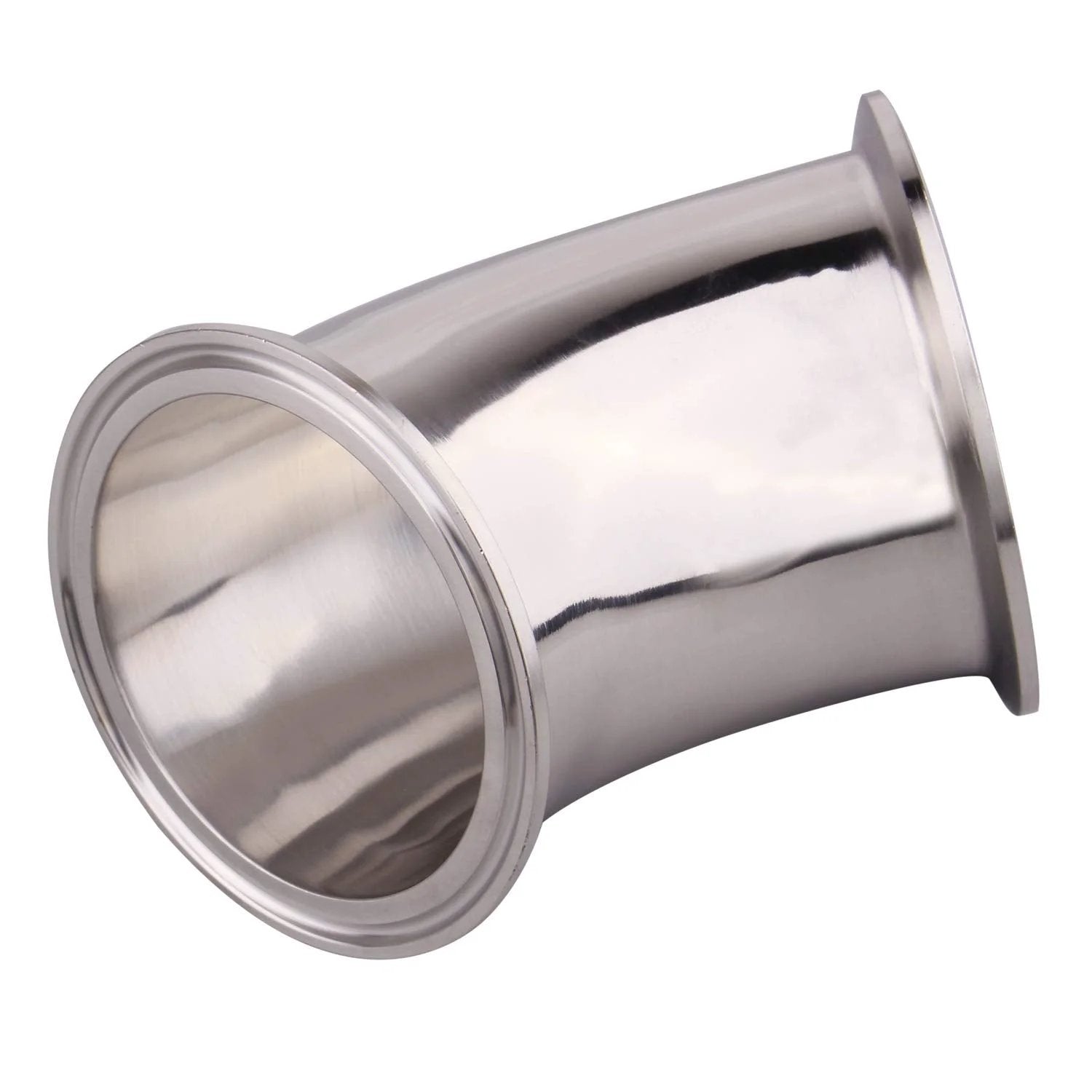 Stainless Steel 304 3 Inch 45 Degree Heavy Duty Clamp Elbow Fitting For Tri Clamp Pipelines Connects Tubes At 76mm OD High Pressure 250 Psi