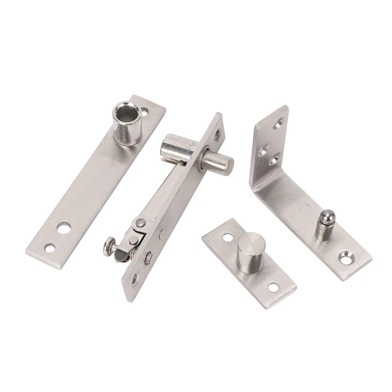 Stainless Steel Concealed Door Pivot Hinge With Adjustable Extension For Wooden Doors And Secret Doors, Smooth 180 Degree Rotation
