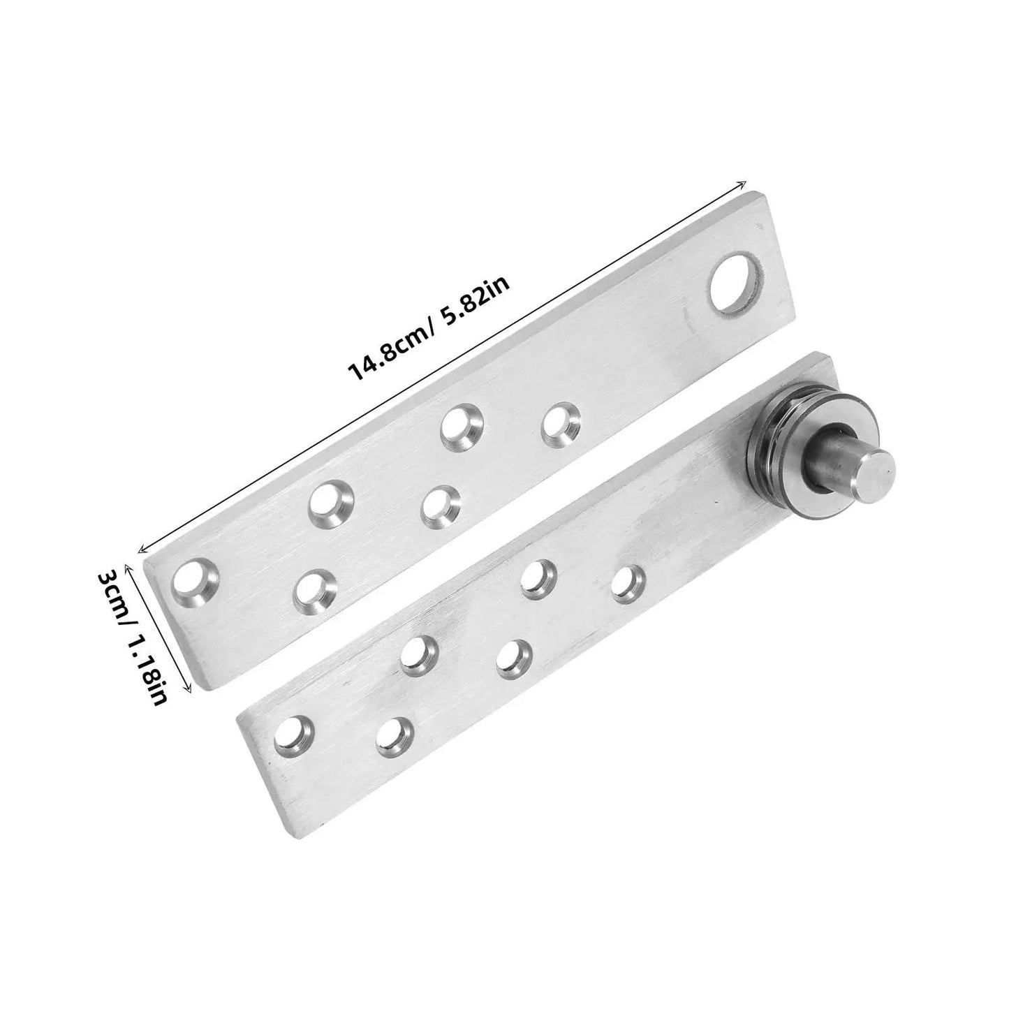 Heavy Duty Hidden Door Pivot Hinge 360 Degree Concealed Shaft Stainless Steel For Wooden Doors Sturdy Load Bearing Pivot Hardware Kit