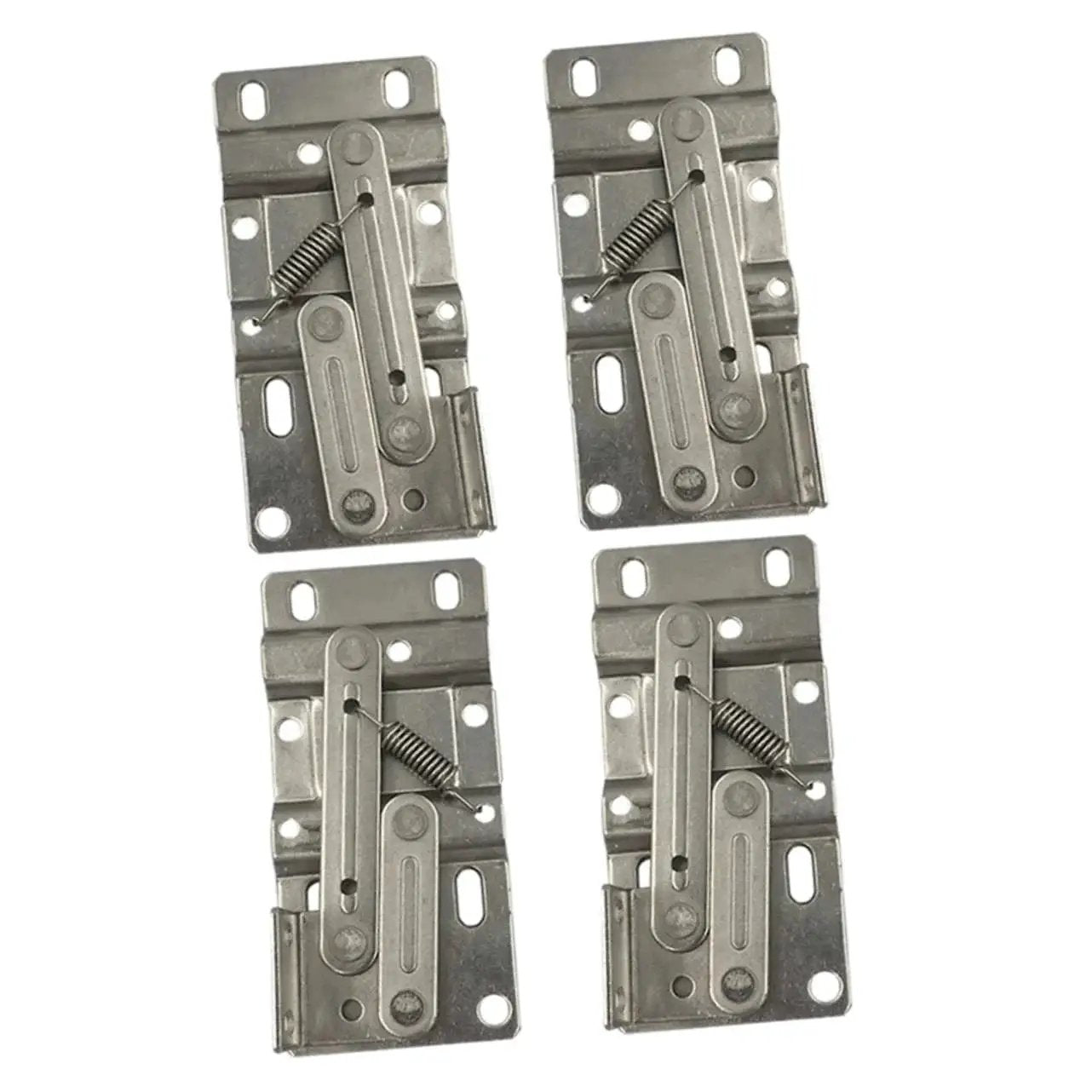4 Pack Hidden Spring Hinges For Cabinets With Drop Leaf Support Easy To Install And High Load Bearing Capacity