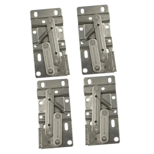 4 Pack Hidden Spring Hinges For Cabinets With Drop Leaf Support Easy To Install And High Load Bearing Capacity