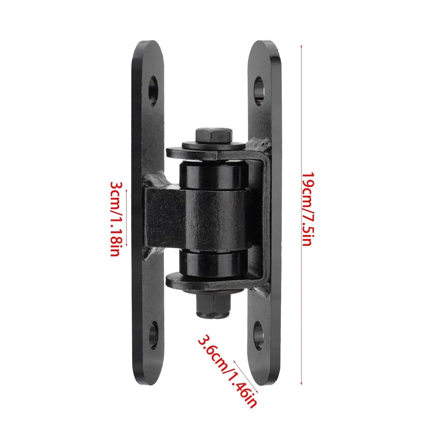 Beefy Heavy Duty Metal Door Hinges For Exterior Use, Commercial Grade With Large Capacity Load, Sealed Bearing Bolt On Design