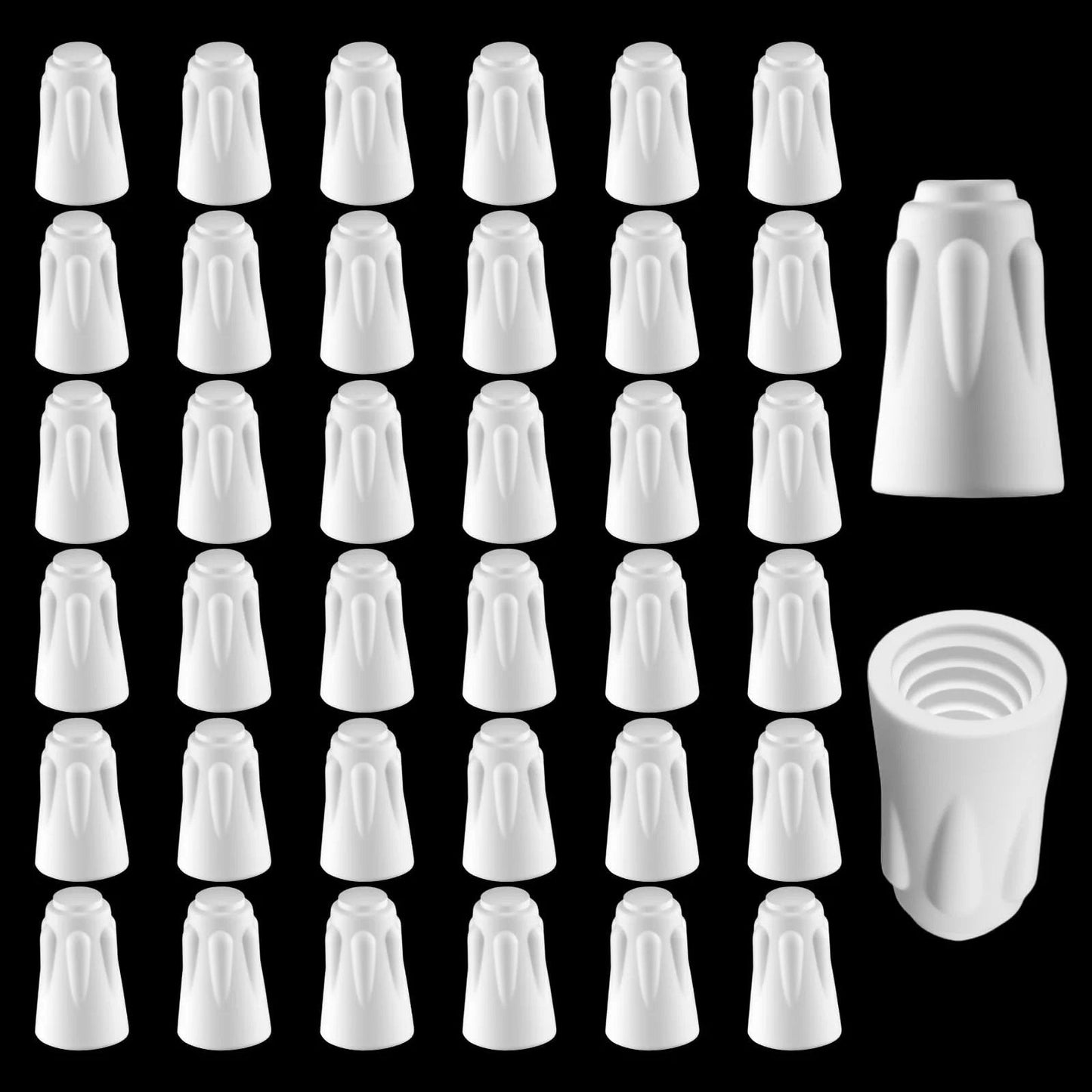 36 Pack Ceramic Wire Connectors 18 8 AWG High Temperature Porcelain Twist Caps For Electrical Repairs Durable Ceramic Nuts Withstand Up To 1000 Degrees Fahrenheit Great For Extreme Heat Wiring And Quick Fixes