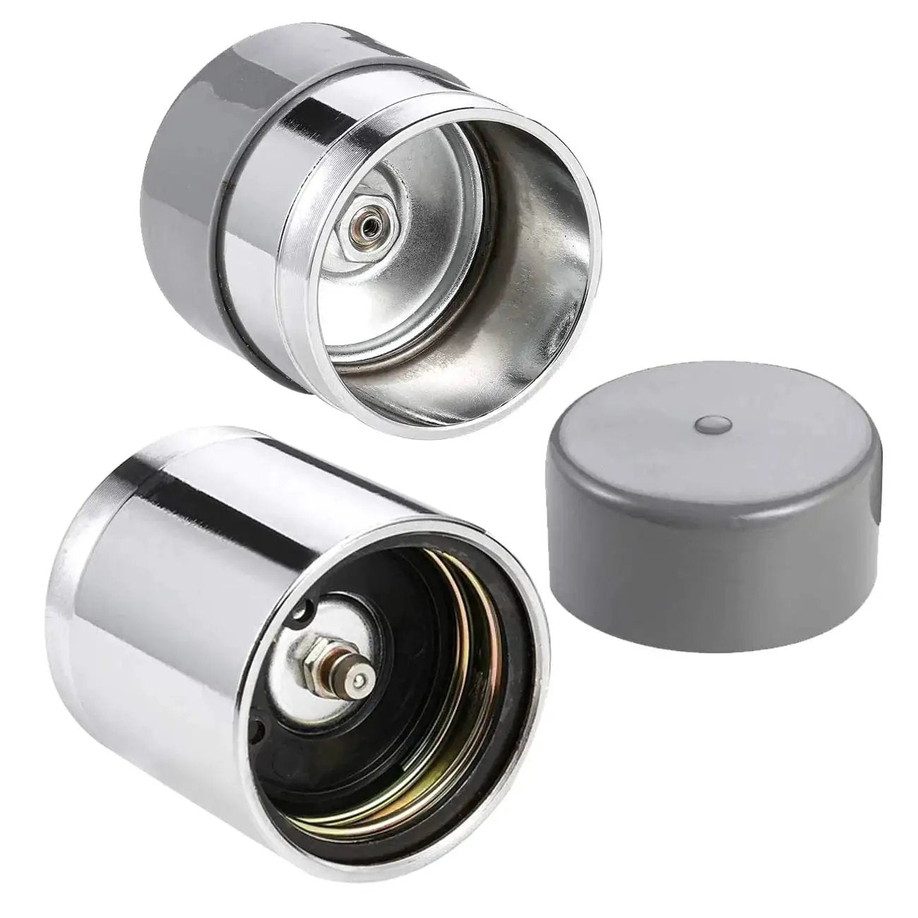 Beefed Up Trailer Wheel Bearing Protector Set 1.98 Inch Stainless Steel Bearing Protectors With Dust Cover Caps For Trailer Or Boat