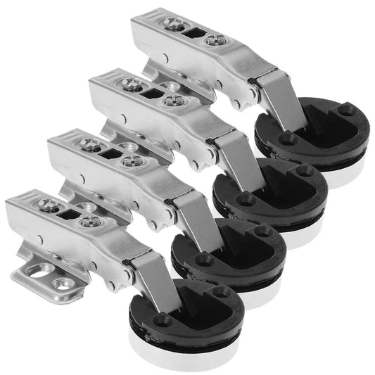 4 Pack Hydraulic Glass Door Hinges With Soft Close Damping For Kitchen Cabinets And Wine Cabinet Doors Quiet Smooth Closing Durable Cabinet Door Hardware