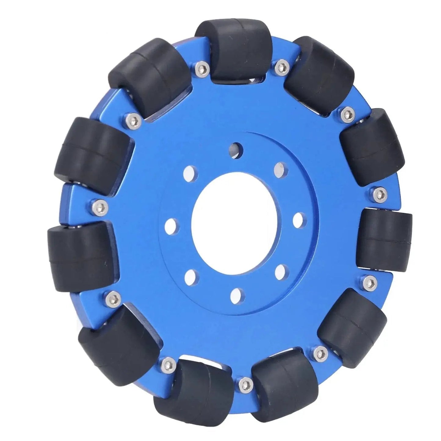 Omnidirectional 5 Inch Wheel With Aluminum Alloy Hub And Silicone Rollers For Robotics Projects Adfaga 11 Bearings