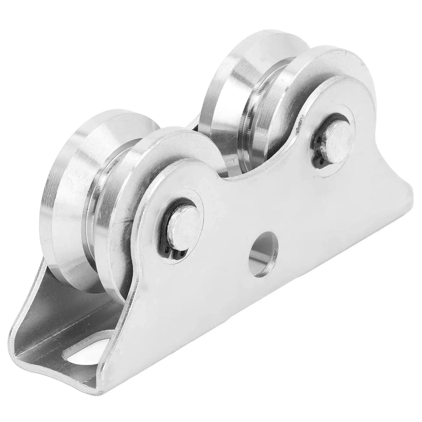 Groove Wheel V Shaped Detachable Track Gate Wheels with Double Bearing Caster and Bracket