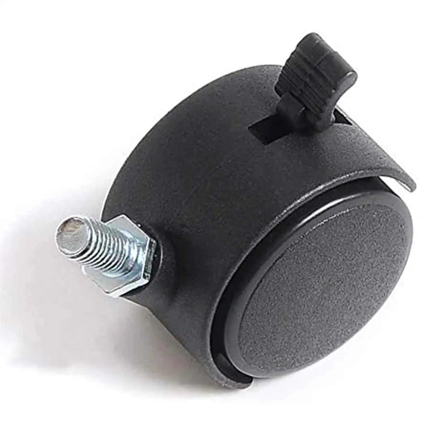 2 Inch Nylon Swivel Caster Wheel With Brake For Carts Office Chairs And Furniture Featuring M8 By One Point Two Five Threaded Stem