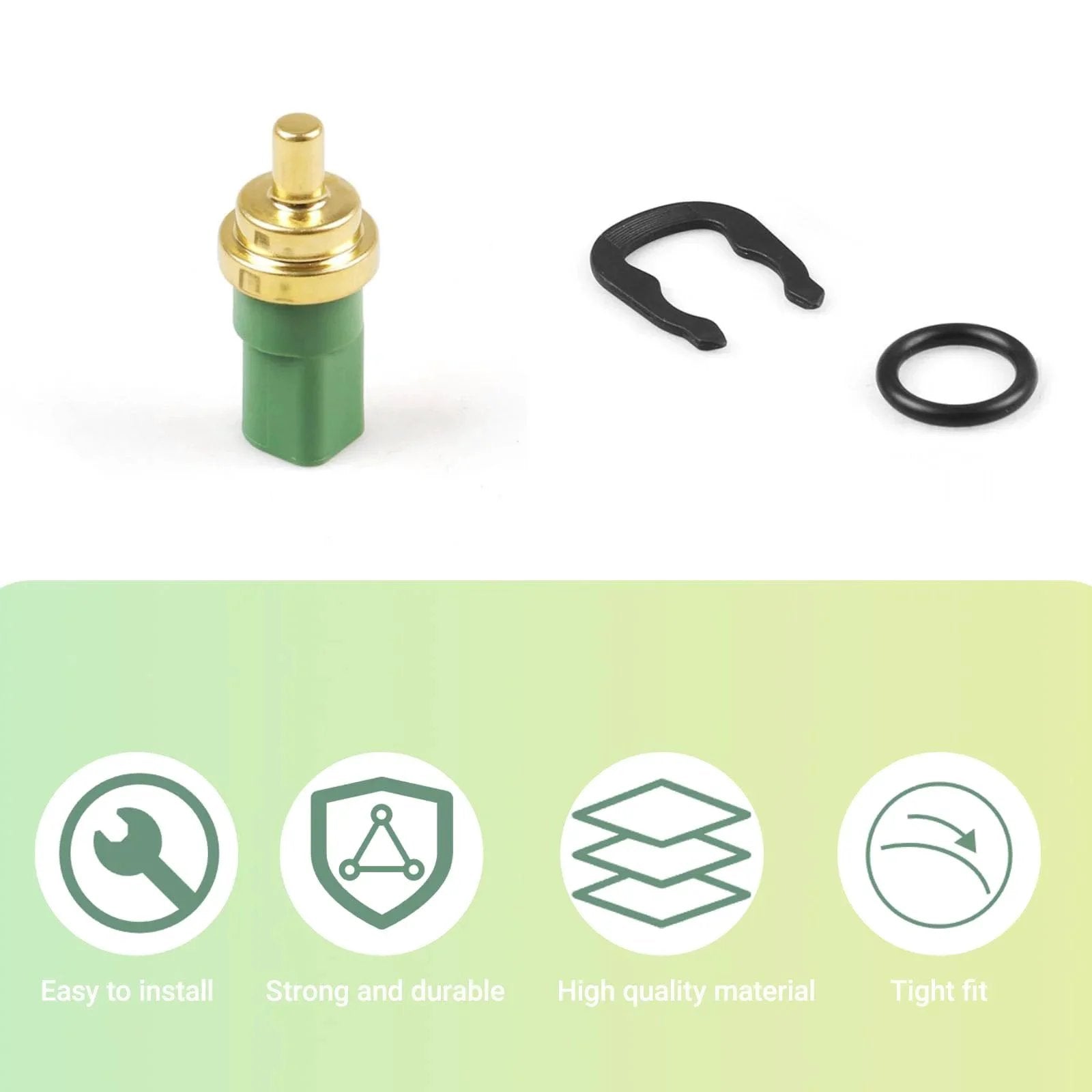 Engine Coolant Temperature Sensor For VW And Audi Cars Fits Jetta Golf Beetle Passat A4 A6 TT S4 S6 RS4 RS6 Allroad 1998 2010 059919501A Replacement with seals