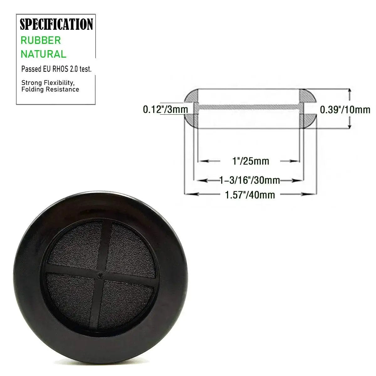 Rubber Grommets For Wiring One And Quarter Inch Hole Double Sided Plugs For Firewall And Automotive Use Cut To Size Grommets